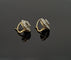 Boucles d'oreilles Dormeuses anciennes or jaune, platine, diamants 58 Facettes