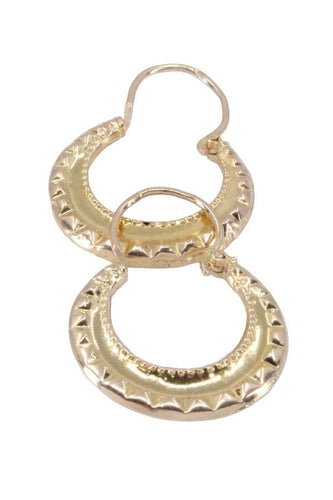 Boucles d'oreilles CRÉOLES CISELÉES 58 Facettes 087401