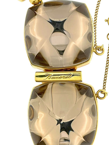 Collier Baccarat - Collier or jaune et cristaux de fumée 58 Facettes