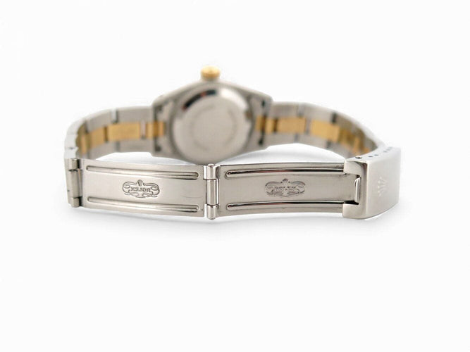 Montre vintage montre ROLEX oyster perpetual lady 67243 24mm acier or jaune auto 58 Facettes 272072