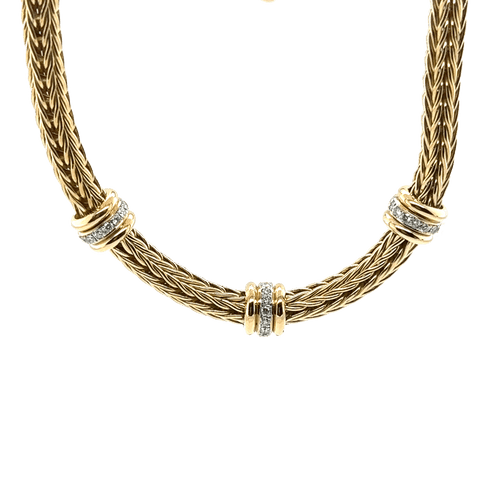 La pépita - Collier ras du cou Or jaune et Diamants 58 Facettes 1.0000397/1
