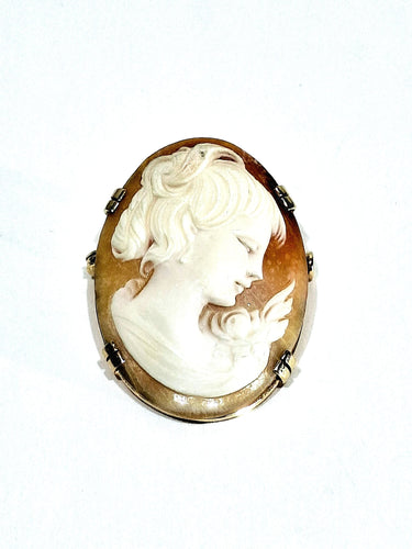 Broche Broche Camée Coquillage En Or 58 Facettes