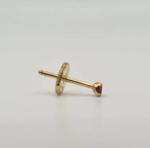 Boucles d'oreilles Boucles d'oreilles Alpa or jaune et rubis 58 Facettes