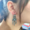 Boucles d'oreilles Boucles d’oreilles anciennes en or 12 kt et argent avec diamants 5,50 ct 58 Facettes
