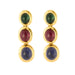 Boucles d'oreilles Paire de boucles d’oreilles sertie de pierres fines cabochon 58 Facettes