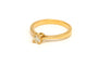 Bague 52 Solitaire en or jaune serti d'un diamant 58 Facettes 19410