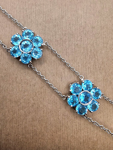 Bracelet Bracelet en or blanc et topaze Pasquale Bruni 58 Facettes