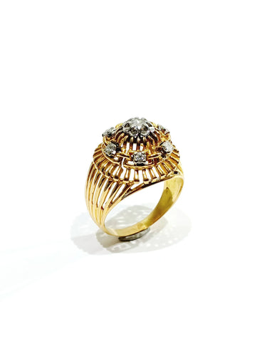 Bague 57 Bague ajourée Or rose & diamants 58 Facettes