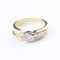 Anillo en oro amarillo 18K con diamantes talla brillante y princesa 58 Facettes 129555D