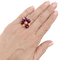 Bague 53 Bague Cartier, "Délices de Goa", or jaune, diamant, corail, améthystes. 58 Facettes 34812
