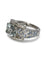 Bague 49 Bague Eternité Mauboussin or blanc aigue-marine saphirs et diamants 58 Facettes 863