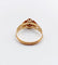 Bague 59 Bague toi et moi antique en or rose 18k perle et pierre bleue 58 Facettes A06505