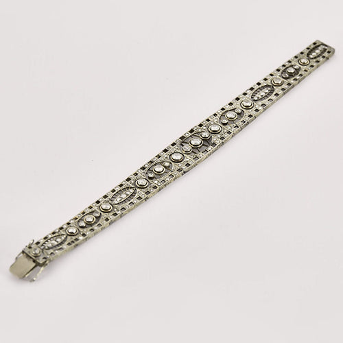 Bracelet Bracelet en or blanc et diamants 58 Facettes LJ32