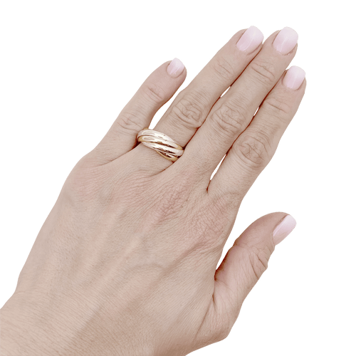 Bague 53 Bague Cartier, "Must de Cartier 5 anneaux", 3 ors. 58 Facettes 34533