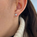 Boucles d'oreilles Boucles d’oreilles boutons or blanc diamants 58 Facettes