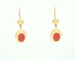 Boucles d'oreilles Boucles d'oreilles en or jaune avec corail 58 Facettes 10505
