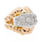 Bague Or rose, Platine, Or jaune Diamant