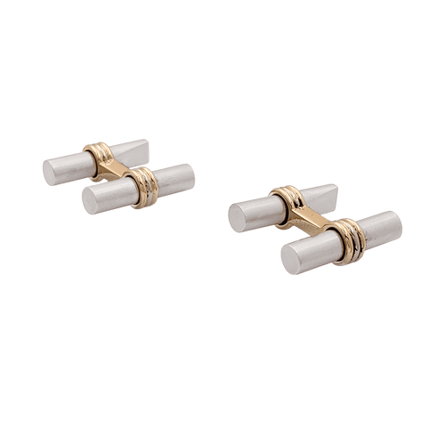 Boutons de manchette Boutons de manchette Van Cleef & Arpels en or jaune et acier. 58 Facettes 34703