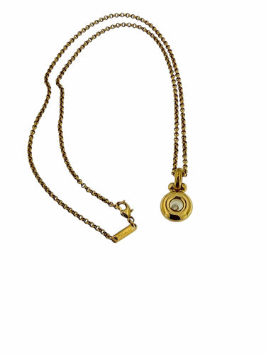 Chopard Collier en or jaune 18 carats Happy Diamonds