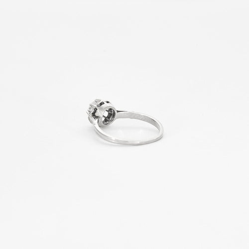 Bague 58 Bague solitaire en platine et or gris avec diamant 58 Facettes 240 468