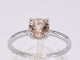 Bague Bague en or blanc avec morganite 58 Facettes 2197