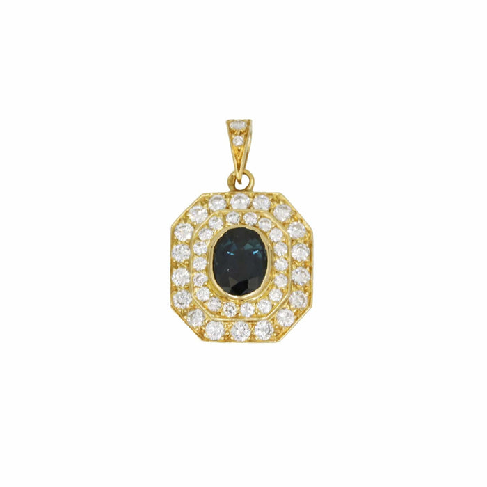 Pendentif Pendentif - Or, Diamants & Saphir 58 Facettes 240212R