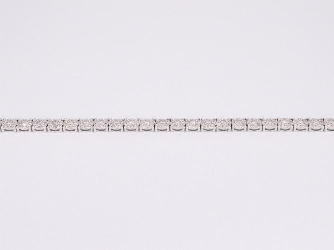 Bracelet Bracelet tennis en or blanc avec diamants 58 Facettes 2036