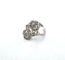 Bague 47 Bague en platine avec diamants 58 Facettes