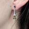Boucles d'oreilles Boucles d'oreilles pendantes 2 or, diamants et saphirs 58 Facettes 32644