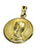 Pendentif Médaille de la Vierge en or 18 carats jaune et or rose 58 Facettes
