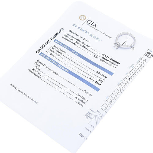 Bague 53 Diamani Bague Solitaire  Or blanc Diamant 58 Facettes 2259916CN