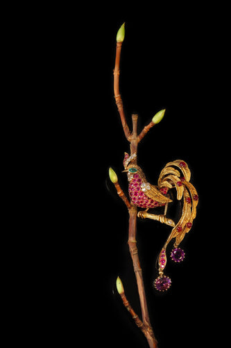 Broche Trésors Vintage : La Broche Oiseau Champagnat 58 Facettes 23129-0123