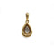 Pendentif Poire - Or Bi-Colore & Diamants