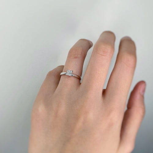 Bague 51 Solitaire - Or & diamant 58 Facettes 220466R