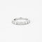 Bague Alliance demie or blanc diamants 58 Facettes