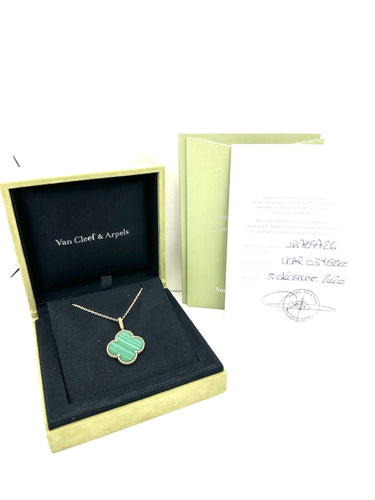 Collier VAN CLEEF & ARPELS. Collection "Magic Alhambra, sautoir un élément (Full set) 58 Facettes