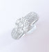 Bague 54 Bague Fleur or blanc diamants 58 Facettes AA 1654