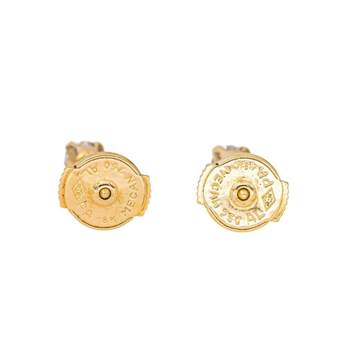 Boucles d'oreilles Boucles d'oreilles Puces Or jaune Diamant 58 Facettes 4608586CN