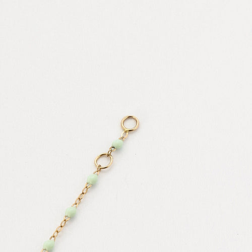 Bracelet GIGI Clozeau - Classique Gigi - Bracelet en or jaune et résine de couleur vert d'eau 58 Facettes BRI0094X4