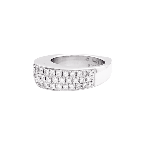 Bague 53 Bague Piaget "Millennium" or blanc, diamants. 58 Facettes 34507