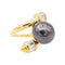Bague 51 Bague Or jaune Perle de tahiti, Diamant 58 Facettes 3260296RV