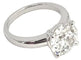 Bague Solitaire or blanc, diamant 3,55 carats 58 Facettes 259021