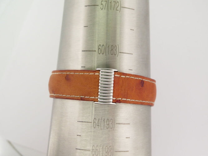 Montre montre BOUCHERON solis or 18k & acier bracelet croco autruche quartz 58 Facettes 270502