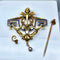 Broche Broche en or jaune 18 carats, ange, émail, diamants et perle. 58 Facettes AB557