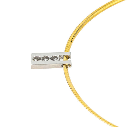 Collier Collier Pendentif Or jaune, Or blanc Diamant 58 Facettes 4221379RV