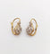 Boucles d'oreilles Dormeuses marguerite antiques en or 18k et diamants taille rose (circa 1900) 58 Facettes A06421