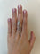 bague grand serpent en or blanc avec diamants naturels