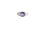 Bague 53 Bague Or blanc Saphir de Ceylan Diamants 58 Facettes 23834 / 23852
