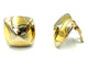 Boucles d'oreilles BVLGARI. Collection "Pyramide", boucles d'oreilles 2 ors 18K 58 Facettes