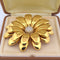 Broche Spilla a fiore en or jaune 18k et diamants 58 Facettes SP39